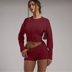 SHEIN Musera Knitted Button Cardigan